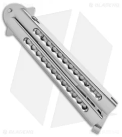 29 Knives Chris Olofson 3.75" Tanto Fluted Skeleton Butterfly Knife 5 29 Knives Chris Olofson 3.75" Tanto Fluted Skeleton Butterfly Knife -Benchmade Shop 29 knives chris olofson tanto fluted BHQ 50661 er side