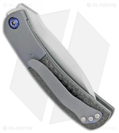 Aaron Frederick Custom Top Flipper Knife Lightning Strike CF/Ti (3" Satin) 3 Aaron Frederick Custom Top Flipper Knife Lightning Strike CF/Ti (3" Satin) - Image 3