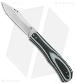 Aaron Frederick / Trash Panda Knives Kit Slip Joint Black/Gray G-10 (3.5" SW)