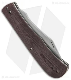 Aaron Frederick / Trash Panda Knives Kit Slip Joint Red Canvas Micarta (3.5" SW) -Benchmade Shop Aaron Frederick Trash Panda Kit Bowie SJ Red Canvas Micarta BHQ 92373 jr side