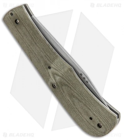 Aaron Frederick / Trash Panda Knives Kit Slip Joint Green Linen Micarta (3.5"SW) 3 Aaron Frederick / Trash Panda Knives Kit Slip Joint Green Linen Micarta (3.5"SW) - Image 3