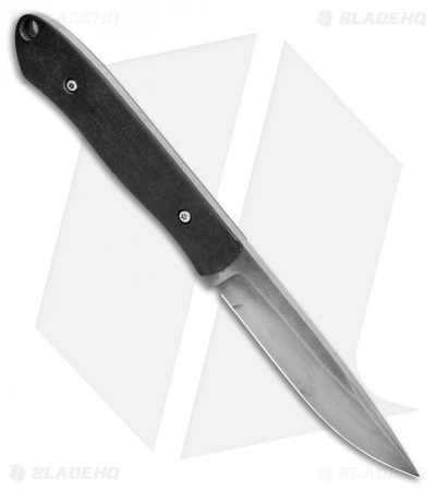 Aaron Frederick Work Horse Fixed Blade Knife Black G-10 (4" 1095) 2 Aaron Frederick Work Horse Fixed Blade Knife Black G-10 (4" 1095) - Image 2