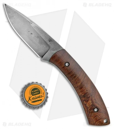 Aaron Frederick Work Horse Fixed Blade Knife Brazilian Walnut (3.375" 1095) 4 Aaron Frederick Work Horse Fixed Blade Knife Brazilian Walnut (3.375" 1095) - Image 4