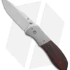 Aaron Fredrick Custom Mathor Liner Lock Knife Red/Black G-10 (3.25" Stonewash)