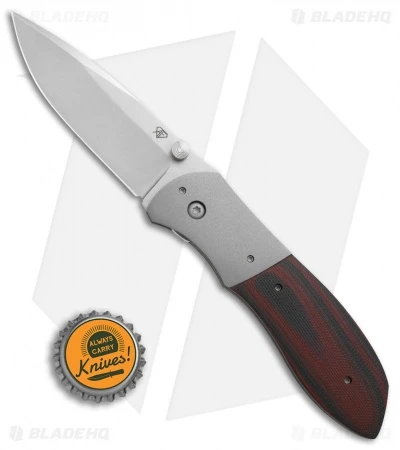 Aaron Fredrick Custom Mathor Liner Lock Knife Red/Black G-10 (3.25" Stonewash) 4 Aaron Fredrick Custom Mathor Liner Lock Knife Red/Black G-10 (3.25" Stonewash) - Image 4
