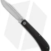 Alphahunter Tactical/Gatorbud Gator Tooth Slip Joint Knife Black G-10 (3" Satin)