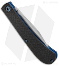 Alphahunter Tactical/Gatorbud Knives Gator Tooth Slip Joint Knife CF (3" Satin) -Benchmade Shop Alphahunter Tactical Gatorbud Knives Gator Tooth CF BHQ 85755 jr side