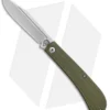 Alphahunter Tactical/Gatorbud Gator Tooth Slip Joint Knife Green G-10 (3" Satin)