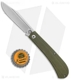 Alphahunter Tactical/Gatorbud Gator Tooth Slip Joint Knife Green G-10 (3" Satin) 9 Alphahunter Tactical/Gatorbud Gator Tooth Slip Joint Knife Green G-10 (3" Satin) -Benchmade Shop Alphahunter Tactical Gatorbud Knives Gator Tooth OD Green BHQ 85757 jr bottlecap