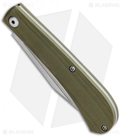 Alphahunter Tactical/Gatorbud Gator Tooth Slip Joint Knife Green G-10 (3" Satin) 2 Alphahunter Tactical/Gatorbud Gator Tooth Slip Joint Knife Green G-10 (3" Satin) - Image 2