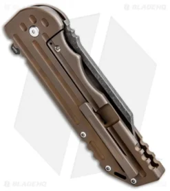 Alphahunter Tactical Spartan War Bowie Knife Bronze Ti (3.8" Black SW) 6 Alphahunter Tactical Spartan War Bowie Knife Bronze Ti (3.8" Black SW) -Benchmade Shop Alphahunter Tactical War Bowie BHQ 85758 jr side