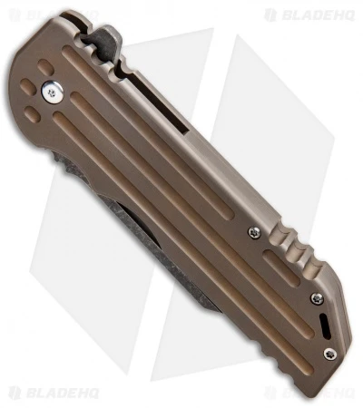 Alphahunter Tactical Spartan War Bowie Knife Bronze Ti (3.8" Black SW) 2 Alphahunter Tactical Spartan War Bowie Knife Bronze Ti (3.8" Black SW) - Image 2