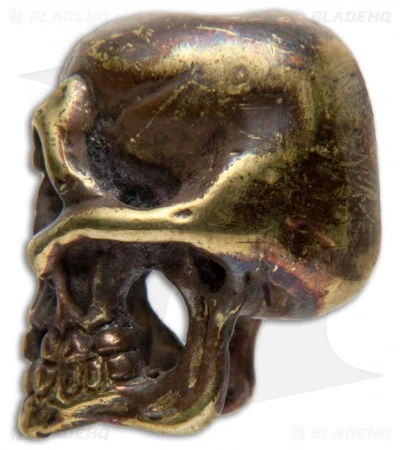 Andre De Villiers AdV Large Skull Bead - Brass 2 Andre De Villiers AdV Large Skull Bead - Brass - Image 2