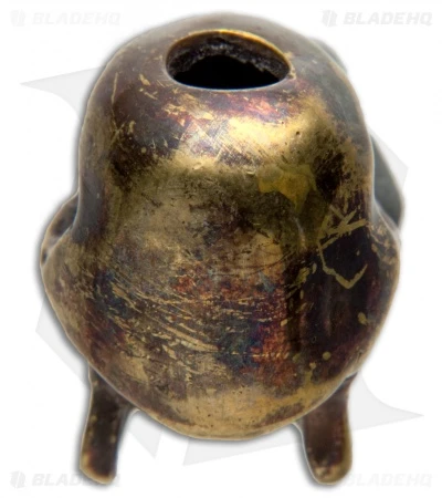 Andre De Villiers AdV Large Skull Bead - Brass 3 Andre De Villiers AdV Large Skull Bead - Brass - Image 3