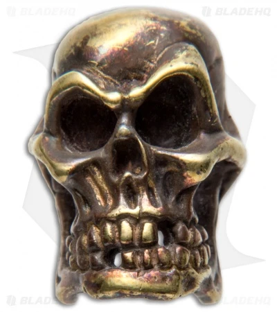 Andre De Villiers AdV Large Skull Bead - Brass 1 Andre De Villiers AdV Large Skull Bead - Brass