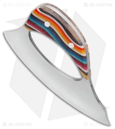 Andreas Kalani Custom Skinner Pro Canvas Micarta Multi Color (Satin 80CRV2) 2 Andreas Kalani Custom Skinner Pro Canvas Micarta Multi Color (Satin 80CRV2) - Image 2