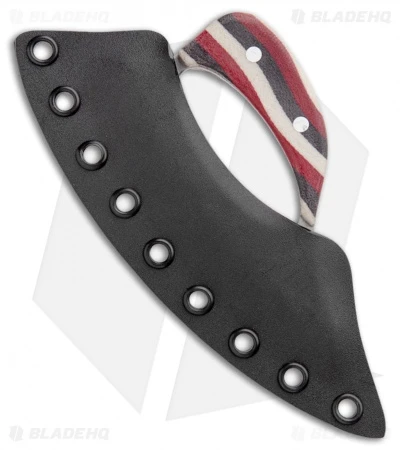 Andreas Kalani Custom Skinner Pro Canvas Micarta Red/Black/White (Satin 80CRV2) 3 Andreas Kalani Custom Skinner Pro Canvas Micarta Red/Black/White (Satin 80CRV2) - Image 3