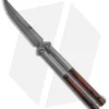 Biegler Bladeworks Custom Zukuri Soft Tail Balisong Knife Ironwood (4.3" Damasc)