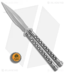 Biegler Bladeworks Custom Rockstyle Dagger Balisong Knife Ti (4.5" Satin) -Benchmade Shop Biegler Bladeworks Double Edge Bali BHQ 86193 er bottlecap