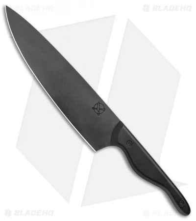 Blue Collar Blades Mule Chef Knife All Black Aluminum W/ Teflon Coat (8" Black) 1 Blue Collar Blades Mule Chef Knife All Black Aluminum W/ Teflon Coat (8" Black)