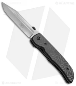 Bob Terzuola Custom ATCF Liner Lock Knife Carbon Fiber (4.125" Stonewash)