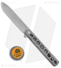 Brad Zinker Custom K4125 Flipper Knife Titanium (4" BB/SW) 7 Brad Zinker Custom K4125 Flipper Knife Titanium (4" BB/SW) -Benchmade Shop Brad Zinker Custom K4125 Flipper Knife Titanium BB SW BHQ 99356 kp bottle cap 2