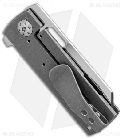 Brad Zinker Custom Mini Tanto Flipper Knife Titanium (1.875" Polished) 2 Brad Zinker Custom Mini Tanto Flipper Knife Titanium (1.875" Polished) - Image 2