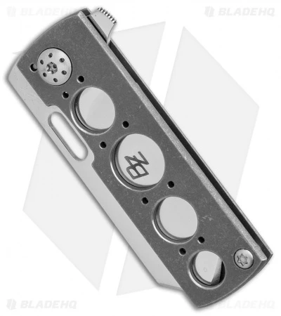 Brad Zinker Custom Mini Tanto Flipper Knife Titanium (1.875" Polished) 3 Brad Zinker Custom Mini Tanto Flipper Knife Titanium (1.875" Polished) - Image 3