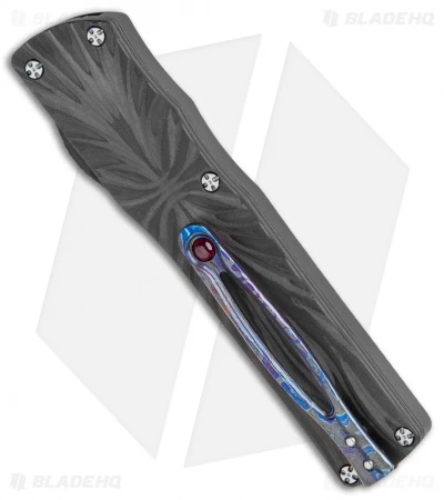 Brian Tighe Custom Small Twist Tighe Dagger OTF Carbon Fiber (2.75" Damasteel) 4 Brian Tighe Custom Small Twist Tighe Dagger OTF Carbon Fiber (2.75" Damasteel) - Image 4