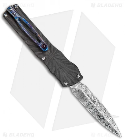 Brian Tighe Custom Small Twist Tighe Dagger OTF Carbon Fiber (2.75" Damasteel) 1 Brian Tighe Custom Small Twist Tighe Dagger OTF Carbon Fiber (2.75" Damasteel)