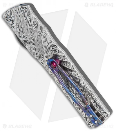 Brian Tighe Custom Small Twist Tighe Dagger OTF Damascus (2.75" Damasteel) 4 Brian Tighe Custom Small Twist Tighe Dagger OTF Damascus (2.75" Damasteel) - Image 4