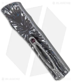 Brian Tighe Custom Small Twist Tighe Dagger OTF Fat CF (2.75" Damasteel) 8 Brian Tighe Custom Small Twist Tighe Dagger OTF Fat CF (2.75" Damasteel) -Benchmade Shop Brian Tighe Custom Small Twist Tighe Dagger OTF Fat Carbon Damasteel BHQ 115794 jr side