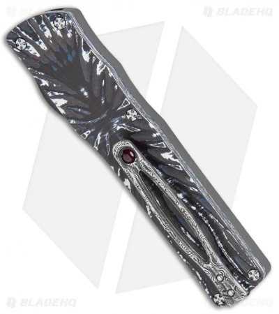 Brian Tighe Custom Small Twist Tighe Dagger OTF Fat CF (2.75" Damasteel) 4 Brian Tighe Custom Small Twist Tighe Dagger OTF Fat CF (2.75" Damasteel) - Image 4