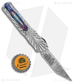 Brian Tighe Custom Small Twist Tighe Tanto OTF Damascus (2.75" Damasteel) 10 Brian Tighe Custom Small Twist Tighe Tanto OTF Damascus (2.75" Damasteel) -Benchmade Shop Brian Tighe Custom Small Twist Tighe Tanto OTF Damasteel BHQ 115796 jr bottlecap