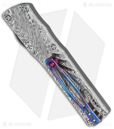 Brian Tighe Custom Small Twist Tighe Tanto OTF Damascus (2.75" Damasteel) 4 Brian Tighe Custom Small Twist Tighe Tanto OTF Damascus (2.75" Damasteel) - Image 4