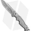 Brian Tighe Custom Tighe Breaker Clip Point Automatic Knife BB Ti (4" Damasteel)