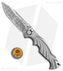 Brian Tighe Custom Tighe Breaker Clip Point Automatic Knife BB Ti (4" Damasteel) -Benchmade Shop Brian Tighe Custom Tighe Breaker Tanto BB Ti Damasteel BHQ 77982 jr bottlecap