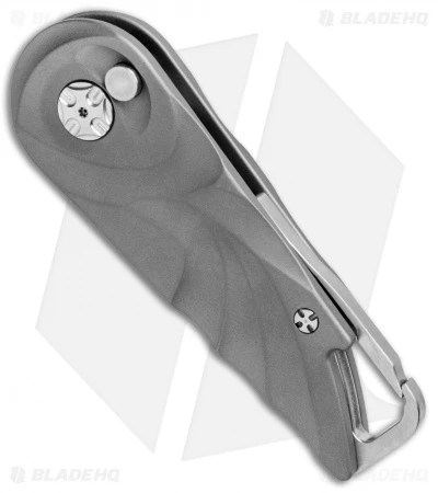 Brian Tighe Custom Tighe Nee Automatic Knife Titanium (1.9" Mirror) 2 Brian Tighe Custom Tighe Nee Automatic Knife Titanium (1.9" Mirror) - Image 2