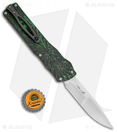Brian Tighe Custom Twist Tighe Clip Point OTF Green Fat CF (3.75" Satin) 5 Brian Tighe Custom Twist Tighe Clip Point OTF Green Fat CF (3.75" Satin) - Image 5