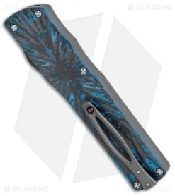 Brian Tighe Custom Twist Tighe Dagger OTF Blue Fat CF (3.75" Satin) 8 Brian Tighe Custom Twist Tighe Dagger OTF Blue Fat CF (3.75" Satin) -Benchmade Shop Brian Tighe Custom Twist Tighe Dagger Blue Fat Carbon Hand Satin BHQ 115787 jr side