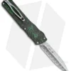 Brian Tighe Custom Twist Tighe Dagger OTF Green Fat CF (3.75" Damasteel)