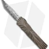 Brian Tighe Custom Twist Tighe Tanto D/A OTF Automatic Knife (3.6" Damacore)
