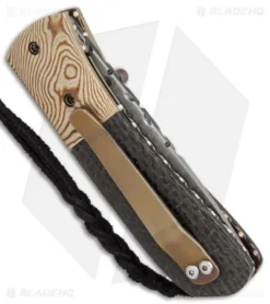 Burr Oak Knives C-MO Knife Mokume/LS Carbon Fiber (2.625" San Mai Damascus) -Benchmade Shop Burr Oak Knives C MO mokume LS cf san mai damascus BHQ 71616 er side