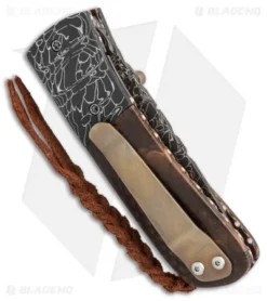 Burr Oak Knives C-MO Knife Snake Skin Damascus/Juma (2.625" Damascus) 6 Burr Oak Knives C-MO Knife Snake Skin Damascus/Juma (2.625" Damascus) -Benchmade Shop Burr Oak Knives C MO snake skin damascus Juma BHQ 71615 er side