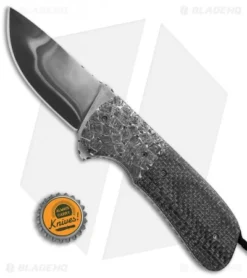 Burr Oak Knives Coffin Nail 3.0 Flipper Knife Zombie Mosaic/LSCF (3.6" San Mai) 7 Burr Oak Knives Coffin Nail 3.0 Flipper Knife Zombie Mosaic/LSCF (3.6" San Mai) -Benchmade Shop Burr Oak Knives Coffin nail 3 zombie moasic LSCF san mai BHQ 71612 er size