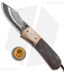 Burr Oak Knives Harpoon Mini Knife Snakeskin Micarta/Bronze (3" San Mai) 7 Burr Oak Knives Harpoon Mini Knife Snakeskin Micarta/Bronze (3" San Mai) -Benchmade Shop Burr Oak Knives Harpoon Mini Knife Snakeskin Micarta Bronze San Mai BHQ 99350 kp bottle cap