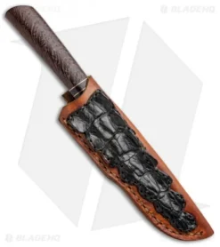 Burr Oak Knives Hunter Fixed Blade Knife Copper/Wenge (3.9" Damascus) 6 Burr Oak Knives Hunter Fixed Blade Knife Copper/Wenge (3.9" Damascus) -Benchmade Shop Burr Oak Knives Hunter Copper Wenge Damascus BHQ 87676 jr sheath