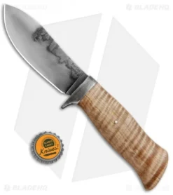Burr Oak Knives Nessmuk Fixed Blade Wrought Iron/Curly Maple (4.6" Hamon) 7 Burr Oak Knives Nessmuk Fixed Blade Wrought Iron/Curly Maple (4.6" Hamon) -Benchmade Shop Burr Oak Knives Nessmuk Wrought Iron Curly Maple Hamon BHQ 87677 jr bottlecap
