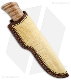 Burr Oak Knives Nessmuk Fixed Blade Wrought Iron/Curly Maple (4.6" Hamon) 6 Burr Oak Knives Nessmuk Fixed Blade Wrought Iron/Curly Maple (4.6" Hamon) -Benchmade Shop Burr Oak Knives Nessmuk Wrought Iron Curly Maple Hamon BHQ 87677 jr sheath