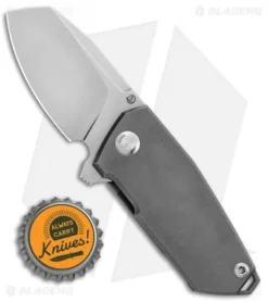 Cheburkov Knives Bulldog Frame Lock Knife Titanium (2.375" Bead Blast) 7 Cheburkov Knives Bulldog Frame Lock Knife Titanium (2.375" Bead Blast) -Benchmade Shop Cheburkov Knives Bulldog FL Ti BB BHQ 104777 jr bottlecap